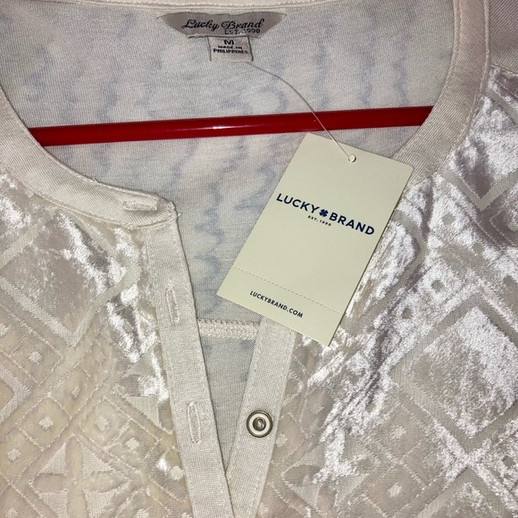 NWT Lucky Brand top size M - Picture 4 of 8